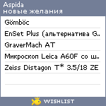 My Wishlist - aspida