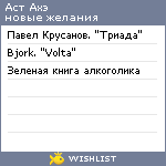 My Wishlist - ast_ahe