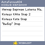 My Wishlist - astafurova404