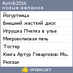 My Wishlist - astrik2016