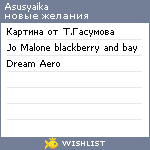 My Wishlist - asusyaika