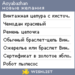 My Wishlist - asyabazhan