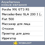 My Wishlist - asyachernova