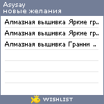 My Wishlist - asysay