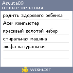 My Wishlist - asyuta09