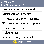 My Wishlist - atariakiro