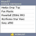 My Wishlist - atom57