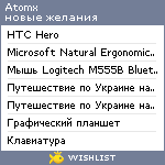 My Wishlist - atomx