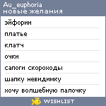 My Wishlist - au_euphoria