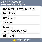 My Wishlist - aur0ra_borealis