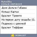 My Wishlist - autochka