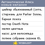 My Wishlist - automatedalice