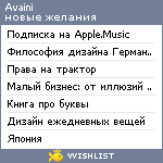 My Wishlist - avaini