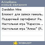 My Wishlist - avasilyeva