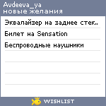 My Wishlist - avdeeva_ya