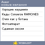 My Wishlist - aveor