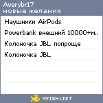 My Wishlist - averybr17