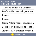 My Wishlist - aviator_kate