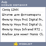 My Wishlist - avip