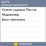 My Wishlist - avl79