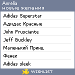 My Wishlist - avreliana