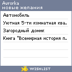 My Wishlist - avrorka