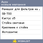 My Wishlist - avsw