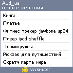 My Wishlist - awd_ua