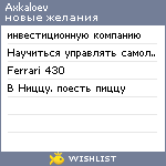 My Wishlist - axk777