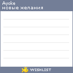 My Wishlist - ayoke