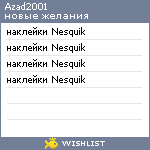 My Wishlist - azad2001