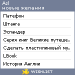 My Wishlist - azl