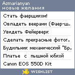 My Wishlist - azmarianyan