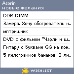 My Wishlist - azorin