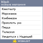 My Wishlist - b0poh