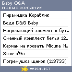 My Wishlist - babyoa