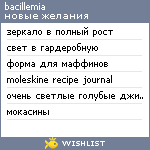 My Wishlist - bacillemia