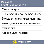 My Wishlist - balakobo