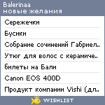 My Wishlist - balerinaa