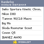 My Wishlist - banderlog