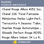 My Wishlist - barbidol