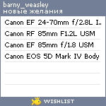 My Wishlist - barny_weasley