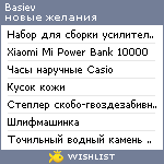 My Wishlist - basiev