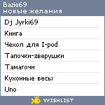 My Wishlist - bazie69