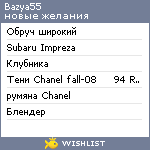 My Wishlist - bazya55