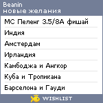 My Wishlist - beanin