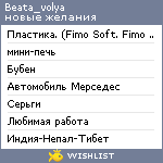 My Wishlist - beata_volya