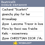 My Wishlist - beatrice01