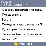 My Wishlist - beepla1