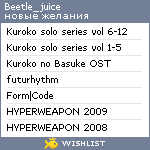 My Wishlist - beetle_juice